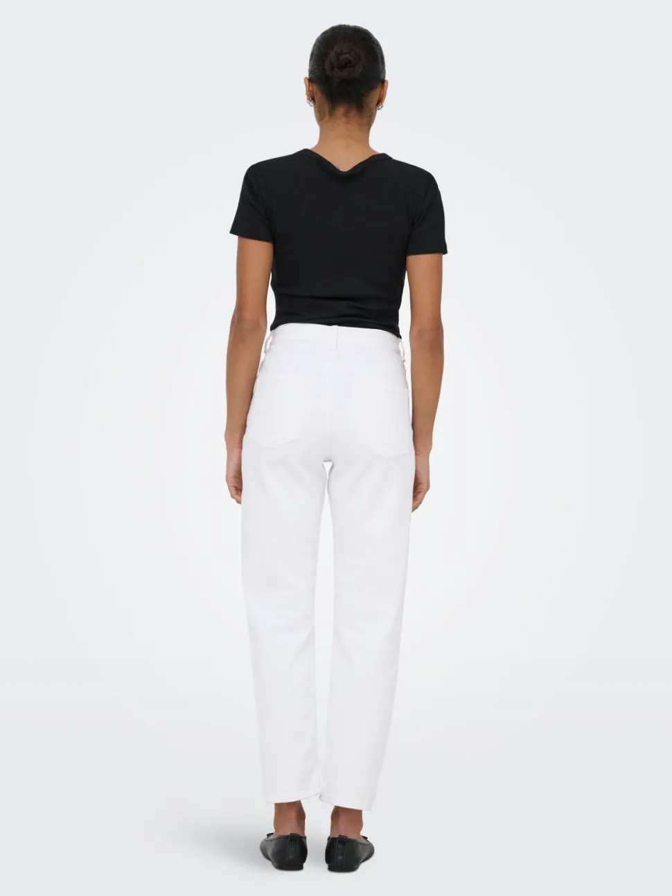 ONLEMEL Vita alta Straight Fit Lunghezza alla caviglia Jeans