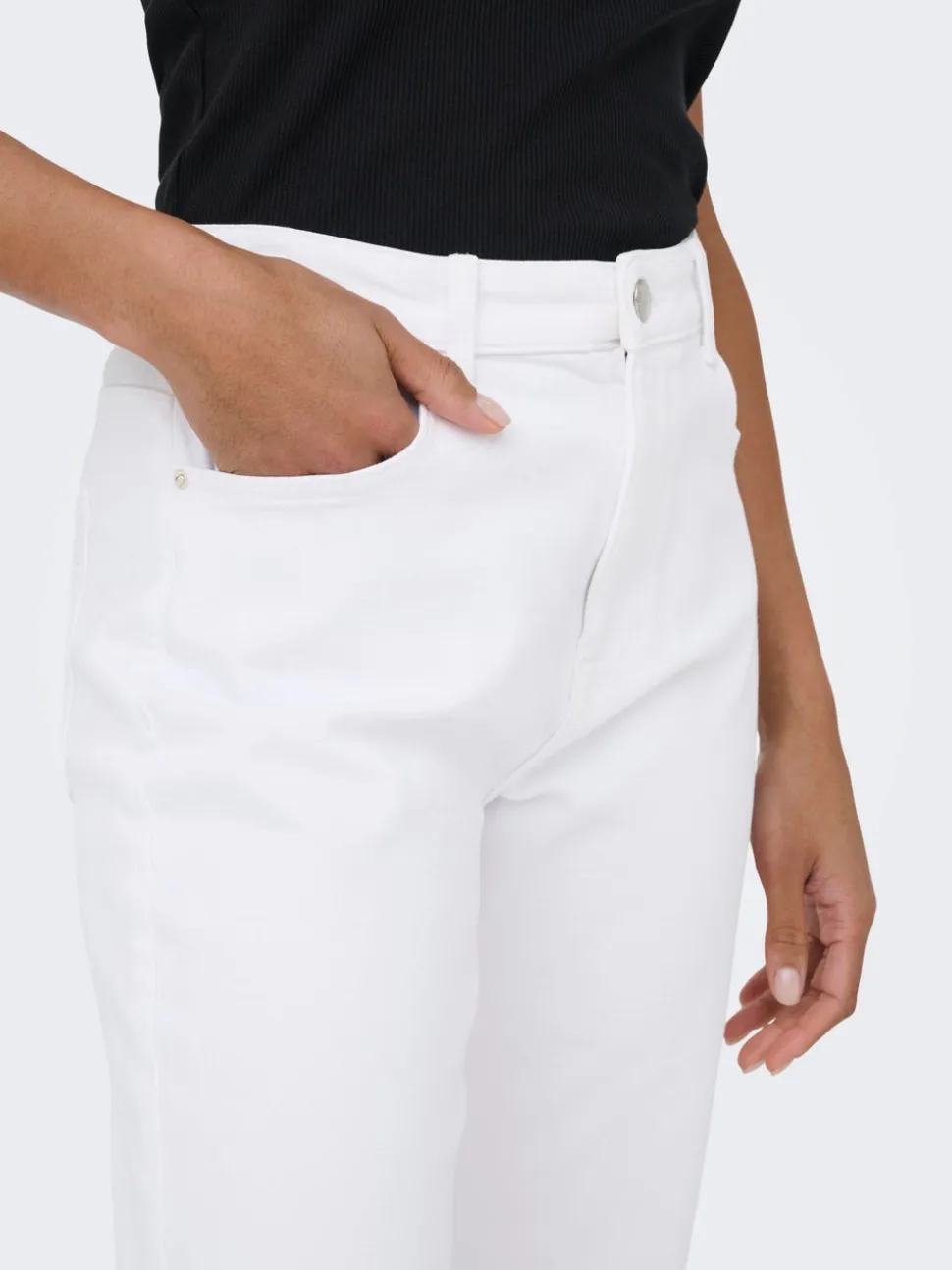 ONLEMEL Vita alta Straight Fit Lunghezza alla caviglia Jeans