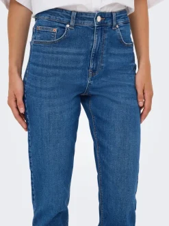 ONLEMEL Vita alta Straight Fit Lunghezza alla caviglia Jeans