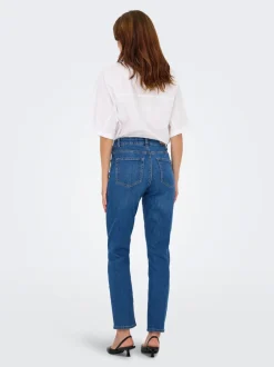ONLEMEL Vita alta Straight Fit Lunghezza alla caviglia Jeans