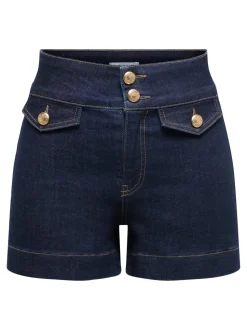 ONLEMILIA Vita alta Regular Fit Bermuda in jeans