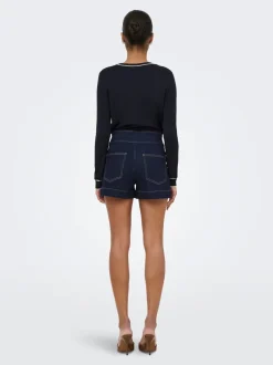 ONLEMILIA Vita alta Regular Fit Bermuda in jeans