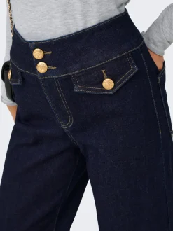 ONLEMILIA Vita alta Vestibilità ampia - Corto Jeans
