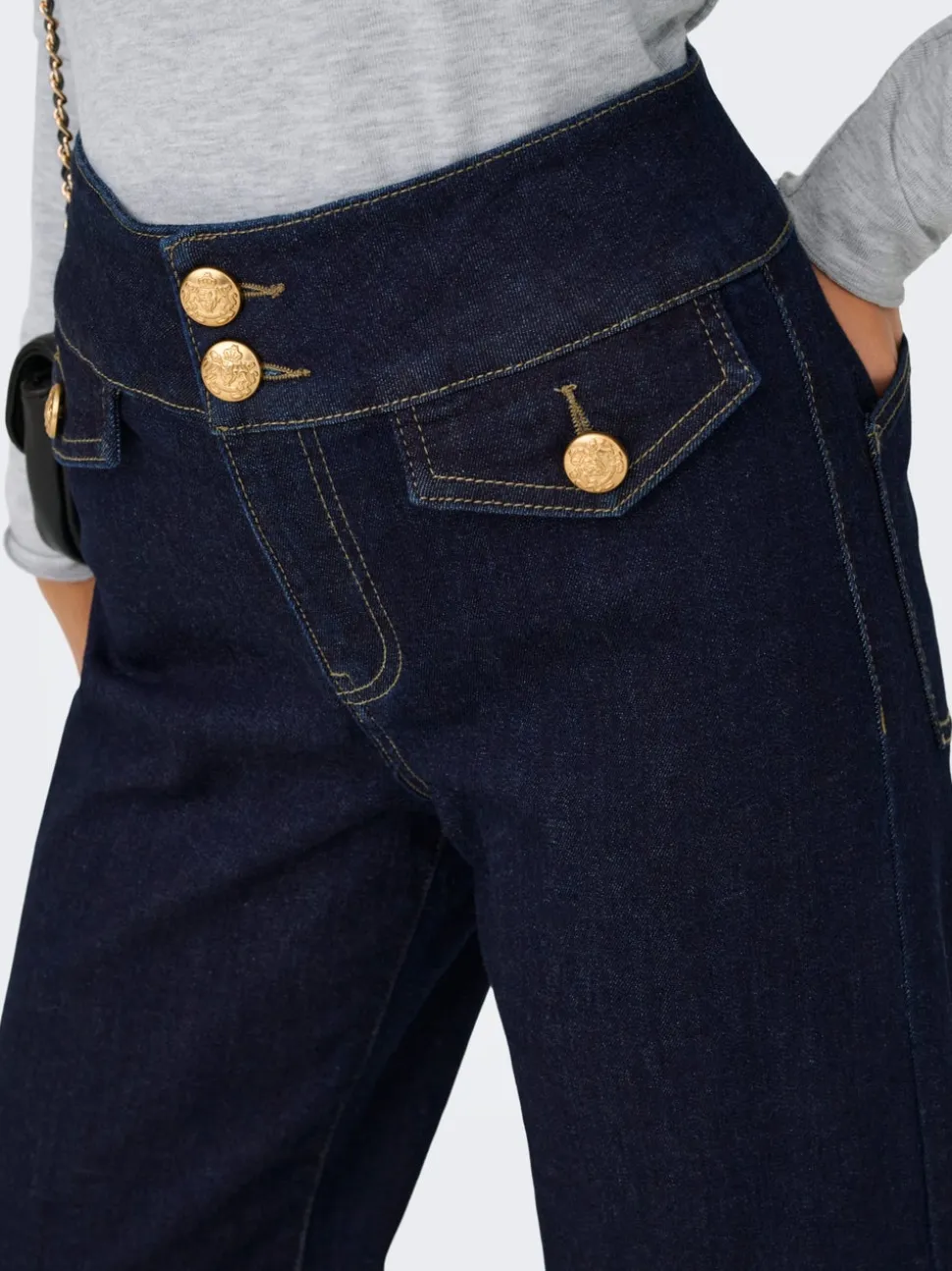 ONLEMILIA Vita alta Vestibilità ampia - Corto Jeans