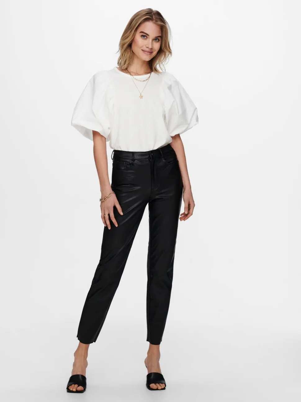 ONLEMILY Regular Fit Pantaloni in finta pelle