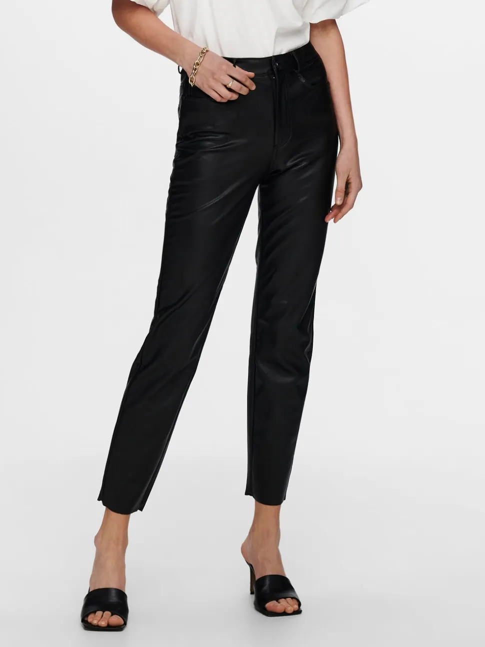 ONLEMILY Regular Fit Pantaloni in finta pelle
