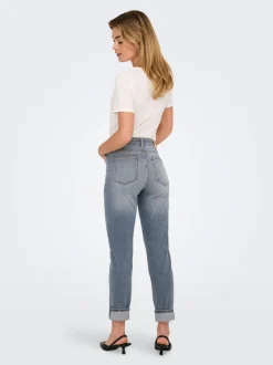 ONLEMILY Vita alta Straight Fit Lunghezza alla caviglia Jeans