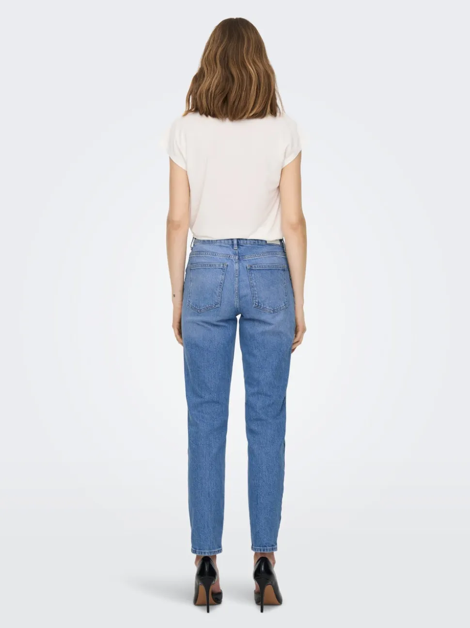 ONLEMILY Vita alta Straight Fit Lunghezza alla caviglia Jeans