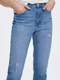 ONLEMILY Vita alta Straight Fit Lunghezza alla caviglia Jeans
