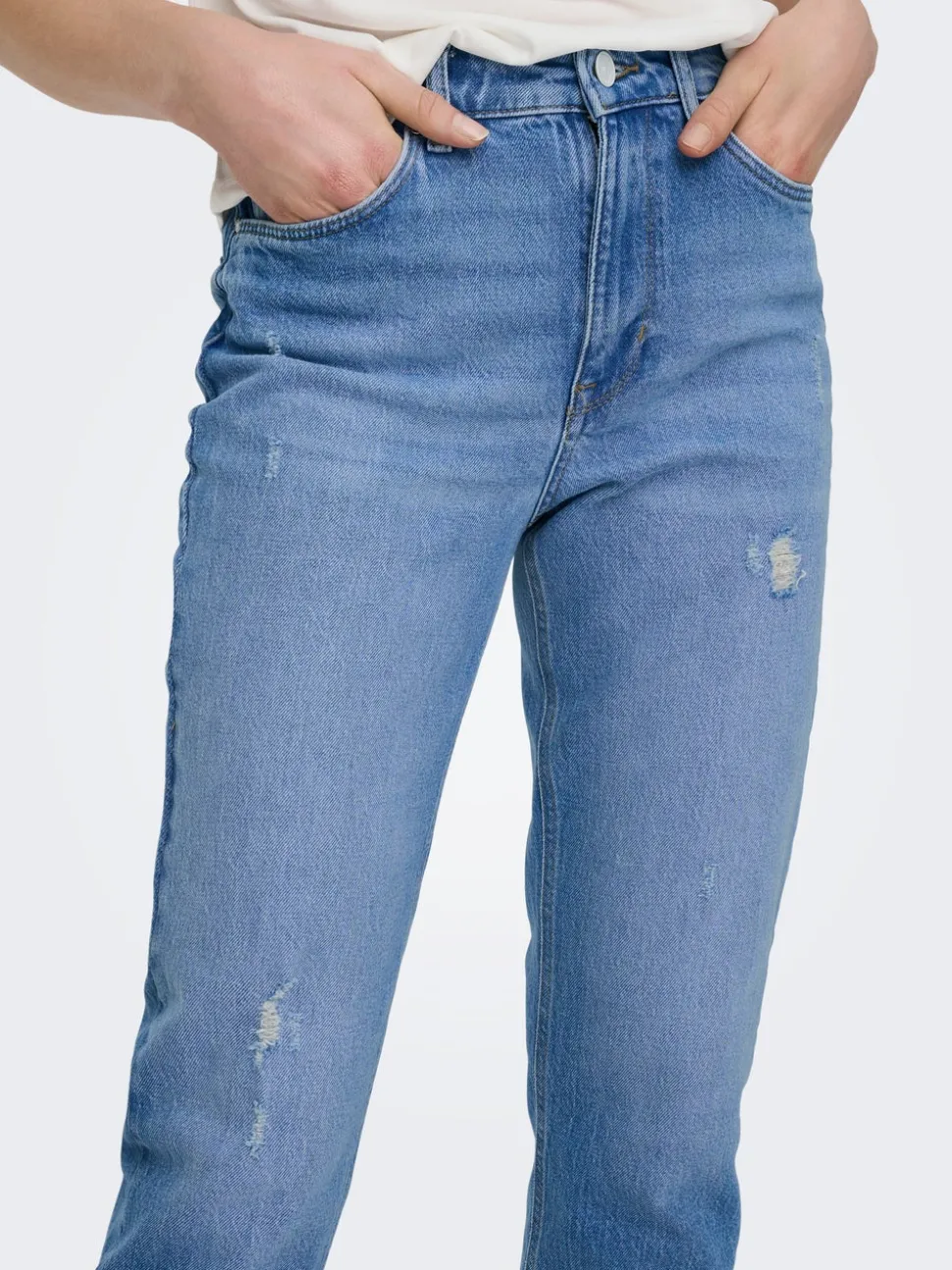 ONLEMILY Vita alta Straight Fit Lunghezza alla caviglia Jeans