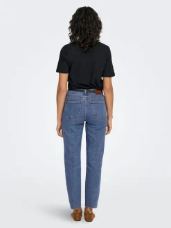 ONLEMILY Vita alta Straight Fit Cropped Jeans