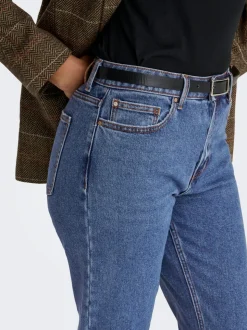 ONLEMILY Vita alta Straight Fit Cropped Jeans