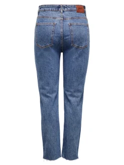 ONLEMILY Vita alta Straight Fit Cropped Jeans