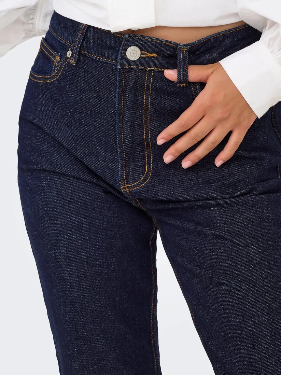 ONLEMILY Vita alta Straight Fit Lunghezza alla caviglia Jeans