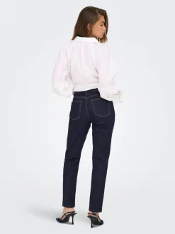 ONLEMILY Vita alta Straight Fit Lunghezza alla caviglia Jeans