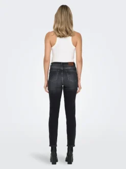 ONLEMILY Vita alta Straight Fit Lunghezza alla caviglia Jeans