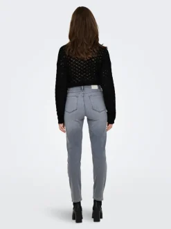 ONLEMILY Vita alta Straight Fit Lunghezza alla caviglia Jeans