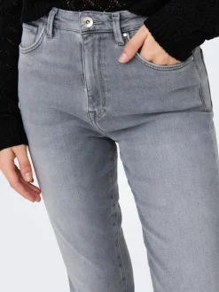 ONLEMILY Vita alta Straight Fit Lunghezza alla caviglia Jeans