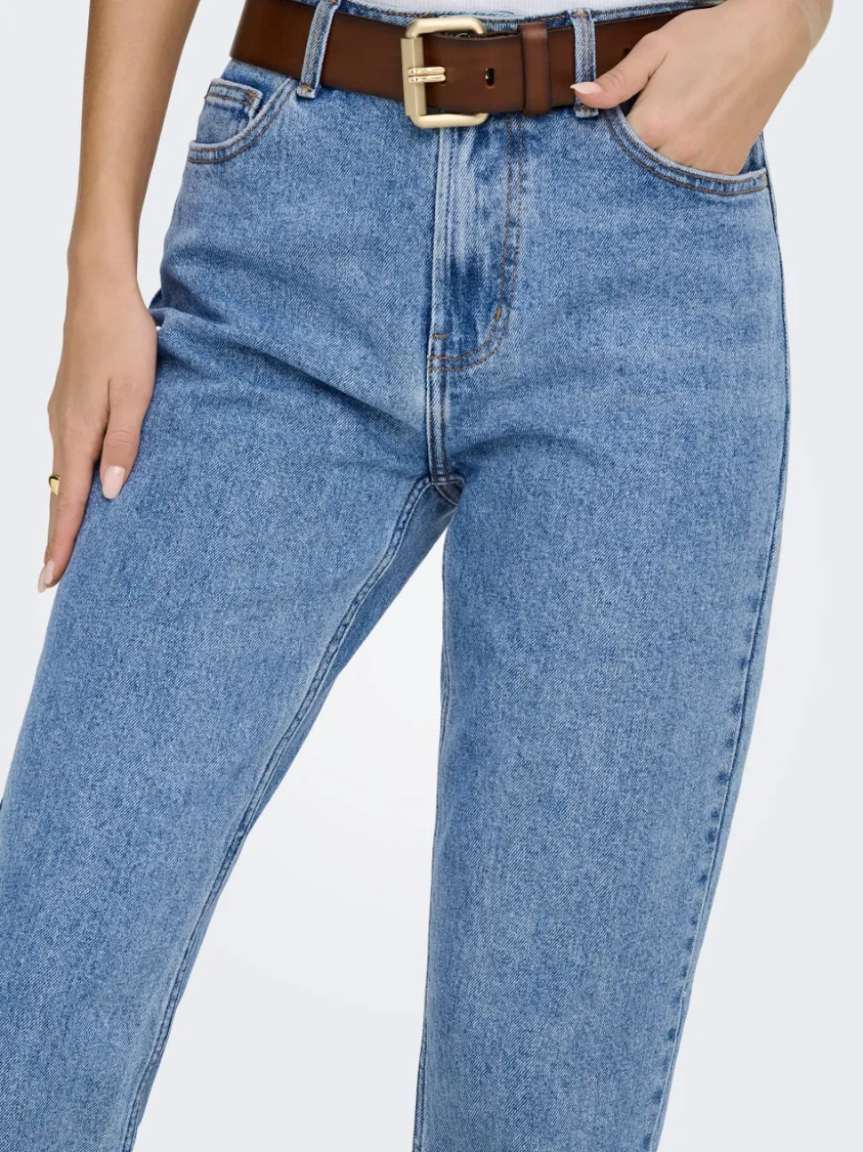ONLEMILY Vita alta Straight Fit Cropped Jeans