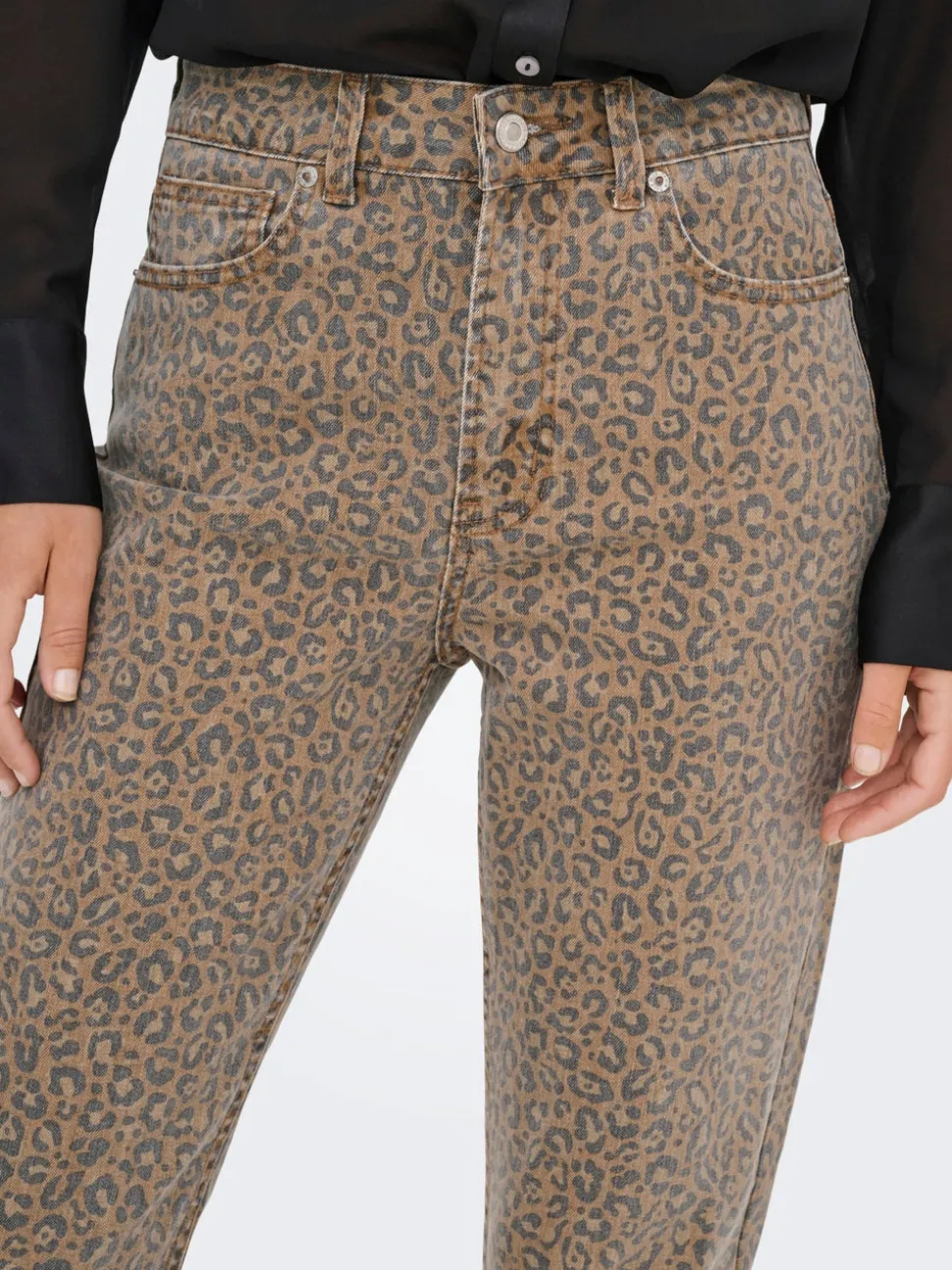 ONLEMILY Vita alta Straight Fit Lunghezza alla caviglia Jeans