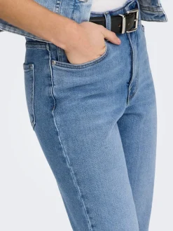 ONLEMILY Vita alta Straight Fit Lunghezza alla caviglia Jeans
