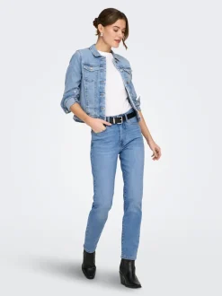 ONLEMILY Vita alta Straight Fit Lunghezza alla caviglia Jeans