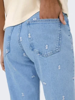 ONLEMILY Vita alta Straight Fit Lunghezza alla caviglia Jeans