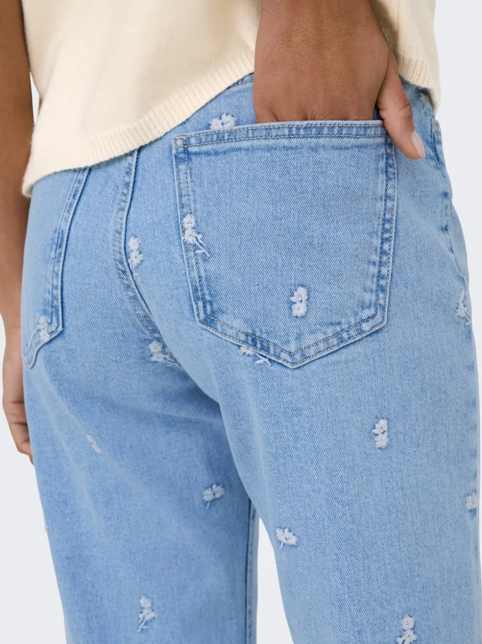 ONLEMILY Vita alta Straight Fit Lunghezza alla caviglia Jeans