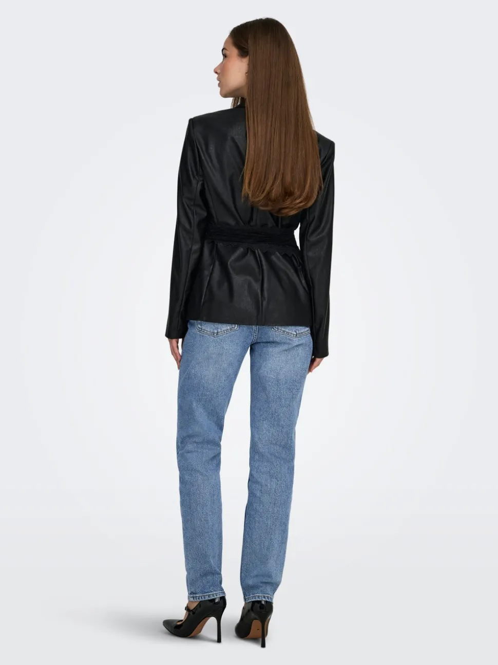 ONLEMILY Vita alta Straight Fit Lunghezza alla caviglia Jeans