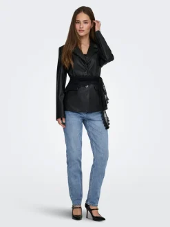 ONLEMILY Vita alta Straight Fit Lunghezza alla caviglia Jeans