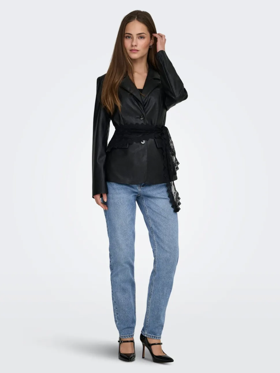 ONLEMILY Vita alta Straight Fit Lunghezza alla caviglia Jeans
