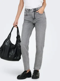 ONLEMILY Vita alta Straight Fit Lunghezza alla caviglia Jeans