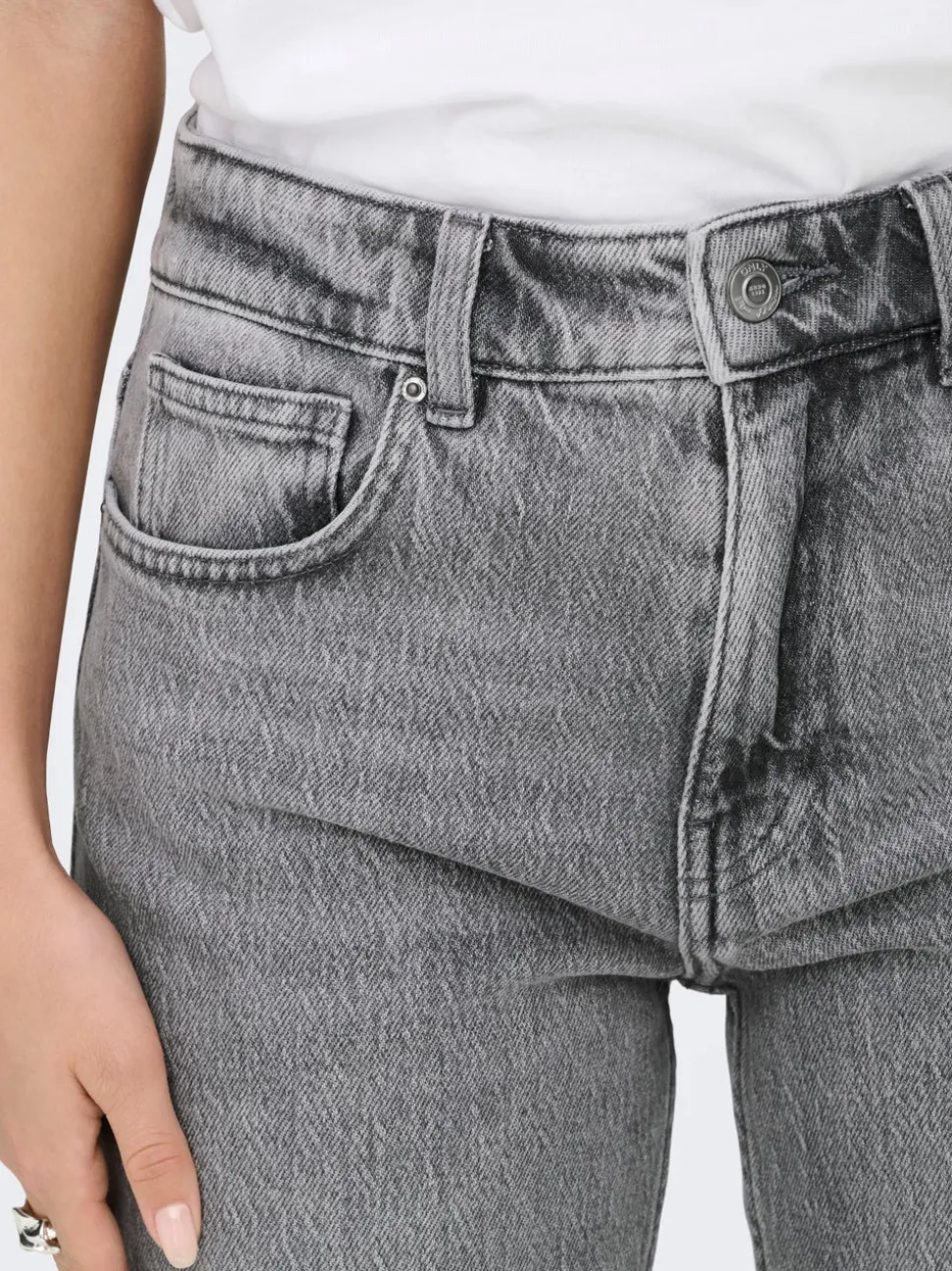 ONLEMILY Vita alta Straight Fit Lunghezza alla caviglia Jeans