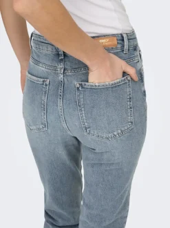 ONLEMILY Vita alta Straight Fit Lunghezza alla caviglia Jeans