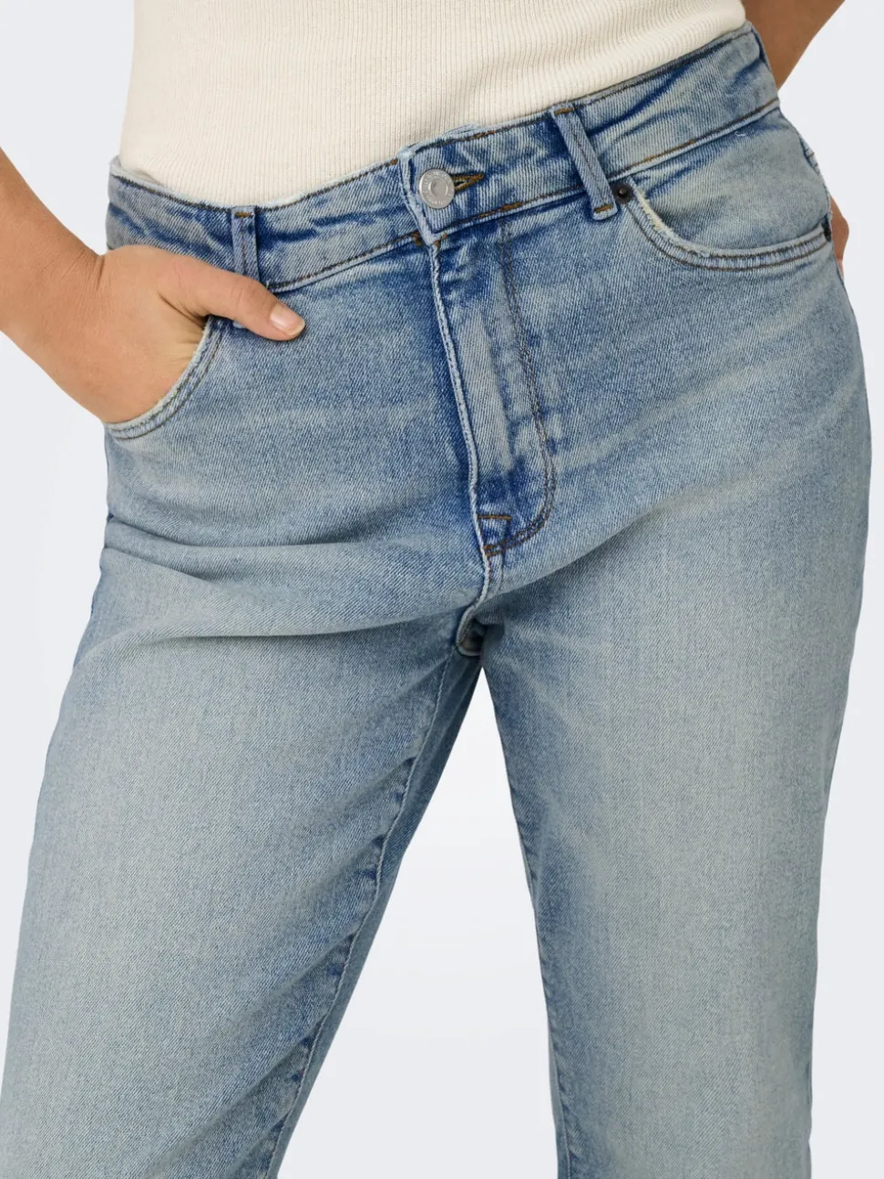 ONLEMILY Vita alta Straight Fit Lunghezza alla caviglia Jeans