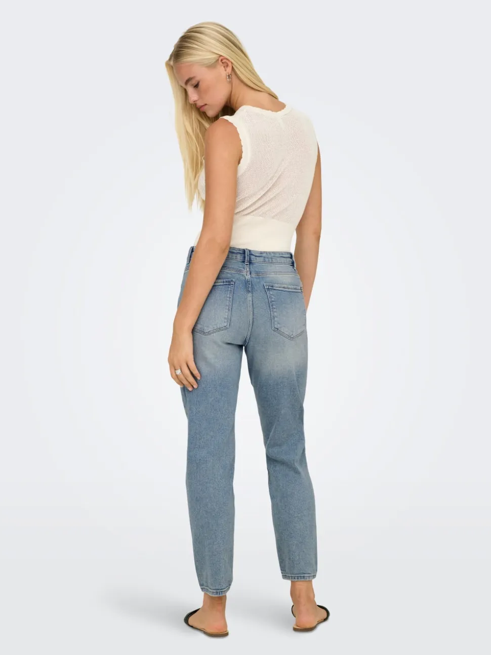 ONLEMILY Vita alta Straight Fit Lunghezza alla caviglia Jeans
