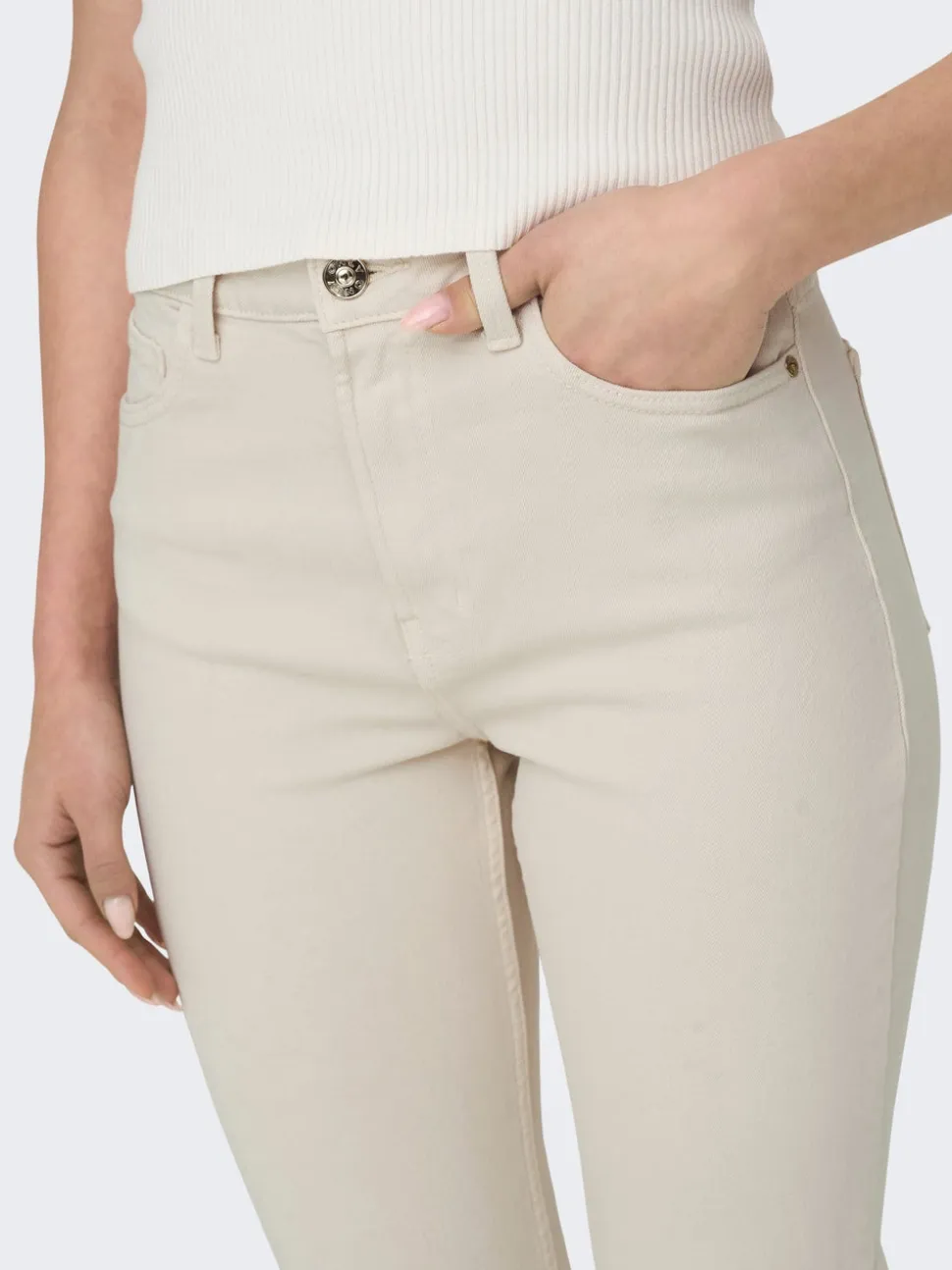 ONLEMILY Vita alta Straight Fit Lunghezza alla caviglia Jeans
