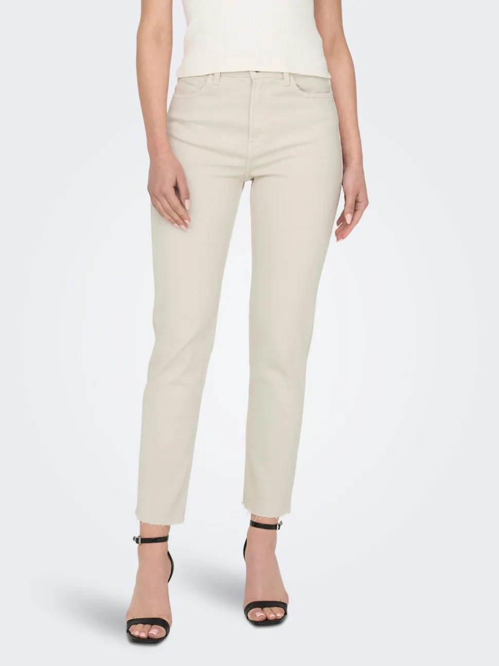 ONLEMILY Vita alta Straight Fit Lunghezza alla caviglia Jeans