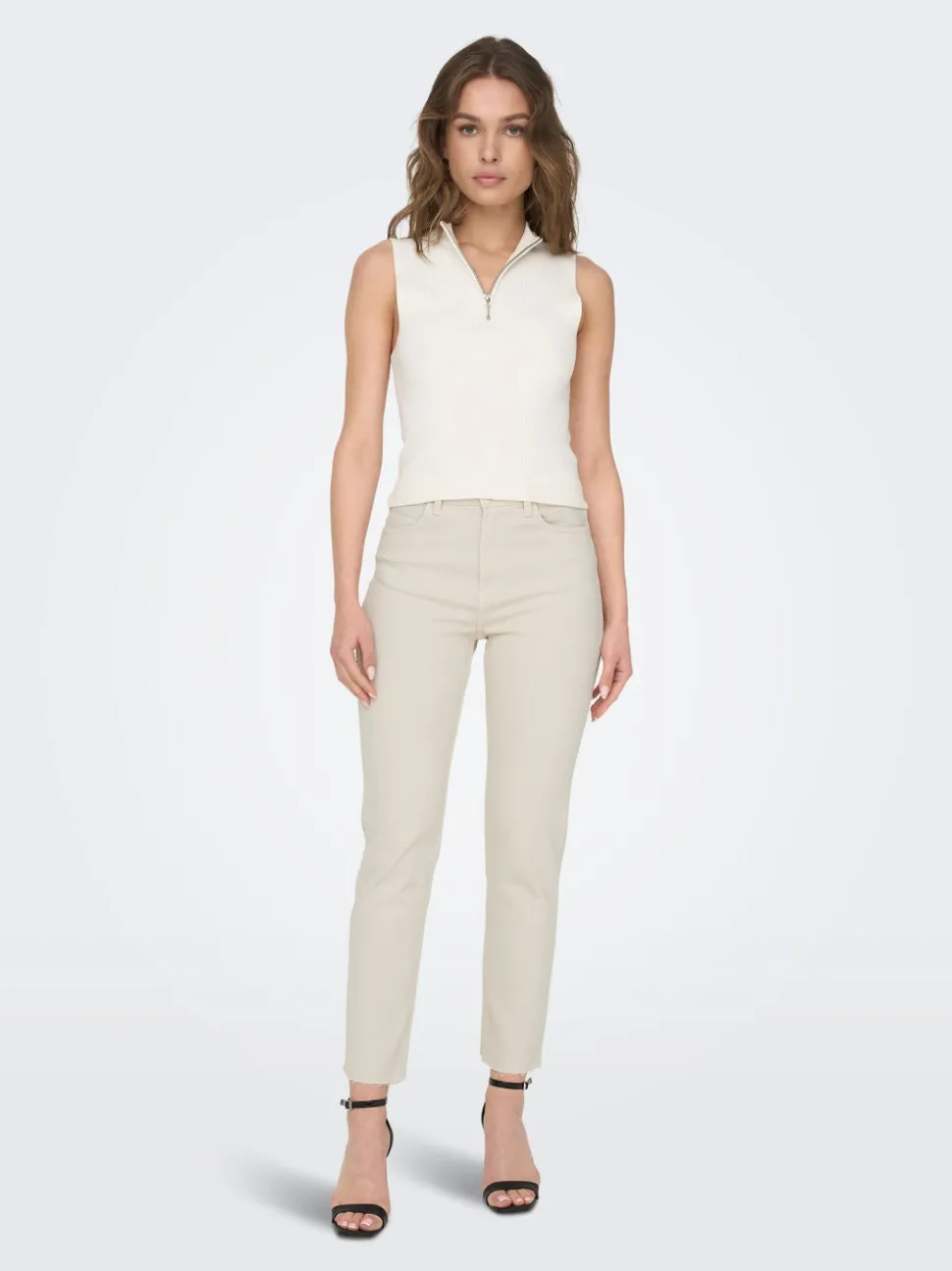 ONLEMILY Vita alta Straight Fit Lunghezza alla caviglia Jeans