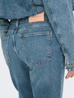 ONLEMILY Vita alta Straight Fit Lunghezza alla caviglia Jeans