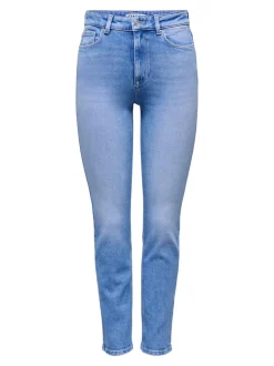 ONLEMILY Vita alta Straight Fit Lunghezza alla caviglia Jeans
