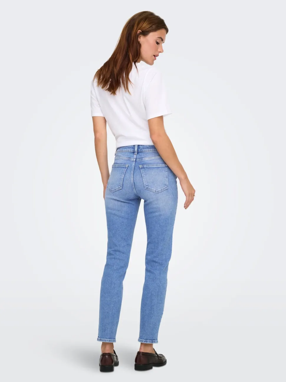 ONLEMILY Vita alta Straight Fit Lunghezza alla caviglia Jeans