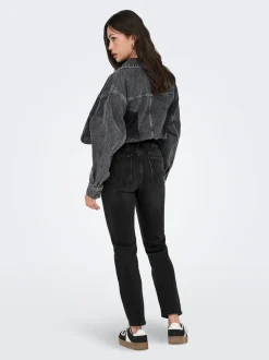 ONLEMILY Vita alta Straight Fit Lunghezza alla caviglia Jeans