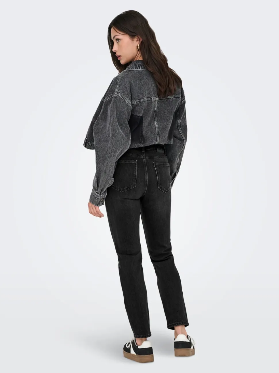 ONLEMILY Vita alta Straight Fit Lunghezza alla caviglia Jeans