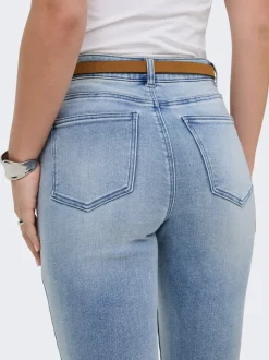 ONLEMILY-MILA Vita alta Straight Fit Lunghezza alla caviglia Jeans