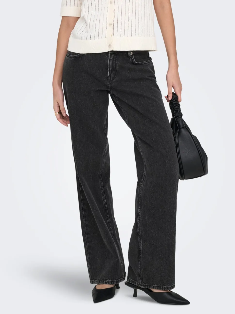 ONLEZRA Vita bassa Wide Leg Fit Jeans