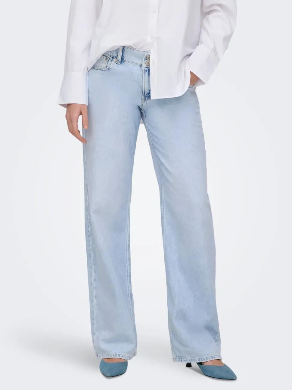 ONLEZRA Vita bassa Wide Leg Fit Jeans