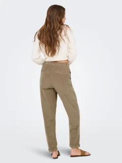 ONLFLORA Pantaloni classici in velluto a coste taglio carrot