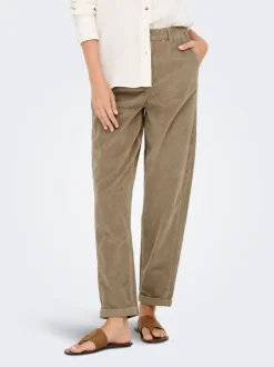 ONLFLORA Pantaloni classici in velluto a coste taglio carrot