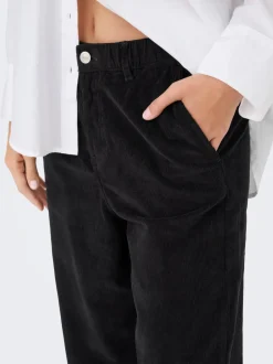 ONLFLORA Pantaloni classici in velluto a coste taglio carrot